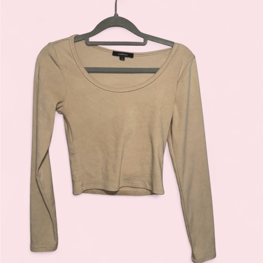 Ambiance Tan Long Sleeve Top